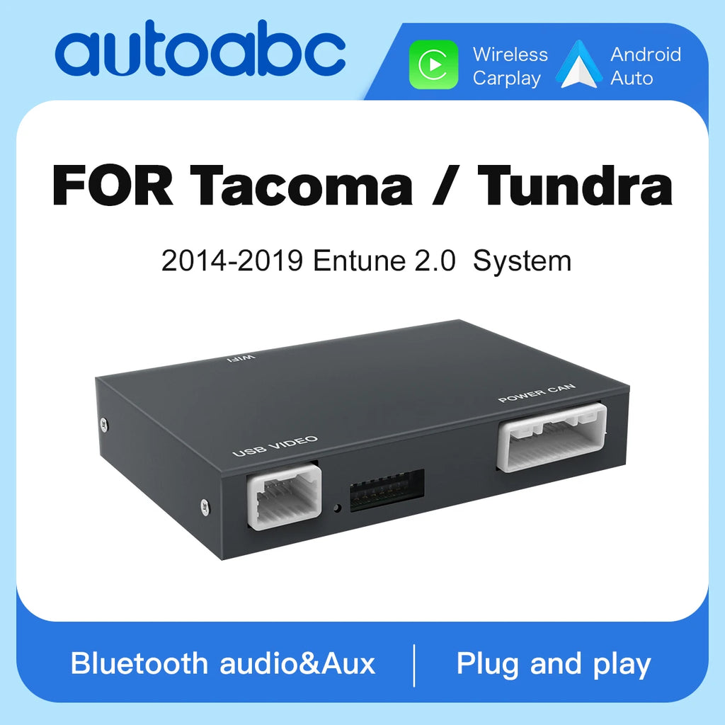 AUTOABC Wireless Carplay Android Auto For Toyota Tacoma/Tundra 2014-2018 With Multimedia A