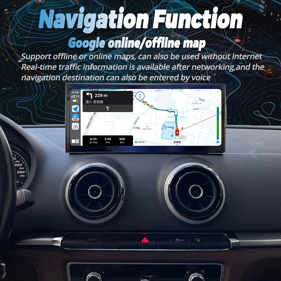 Android 13 10.25Inch Touch Screen For Audi A3 2014-2020 Car Accessories Auto CarPlay Monit | AUTOKITSHOP