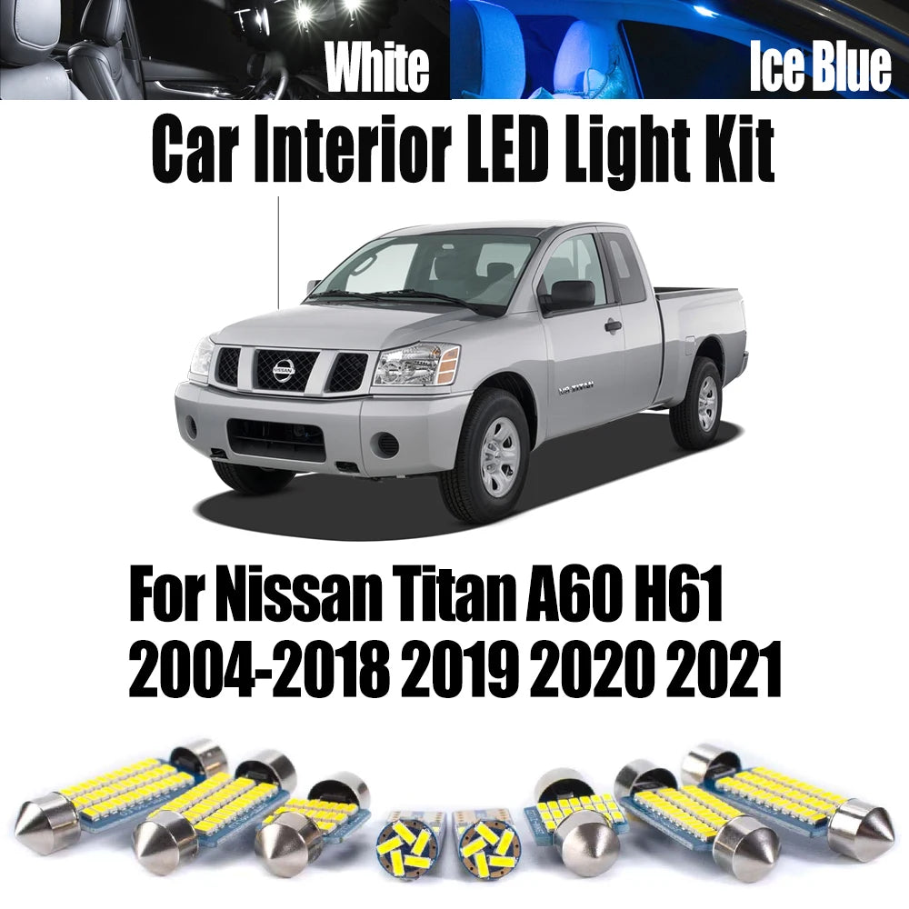 LED Interior Light Kit for Nissan Titan A60 H61 2004- 2015 - Canbus Dome Map Door Trunk Bulbs | AUTOKITSHOP