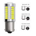 PY21W P21/5W 1156 Ba15s 1157 Bay15d For Car LED Bulbs Turn Signal Light 12V 33SMD 7000K Wh