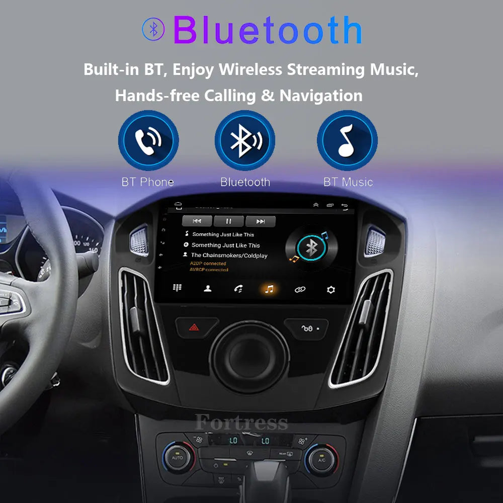For Ford Focus 3 Mk 3 2011 2012 2013 2014-2019 Android 16 Multimedia Head Unit Carplay Car