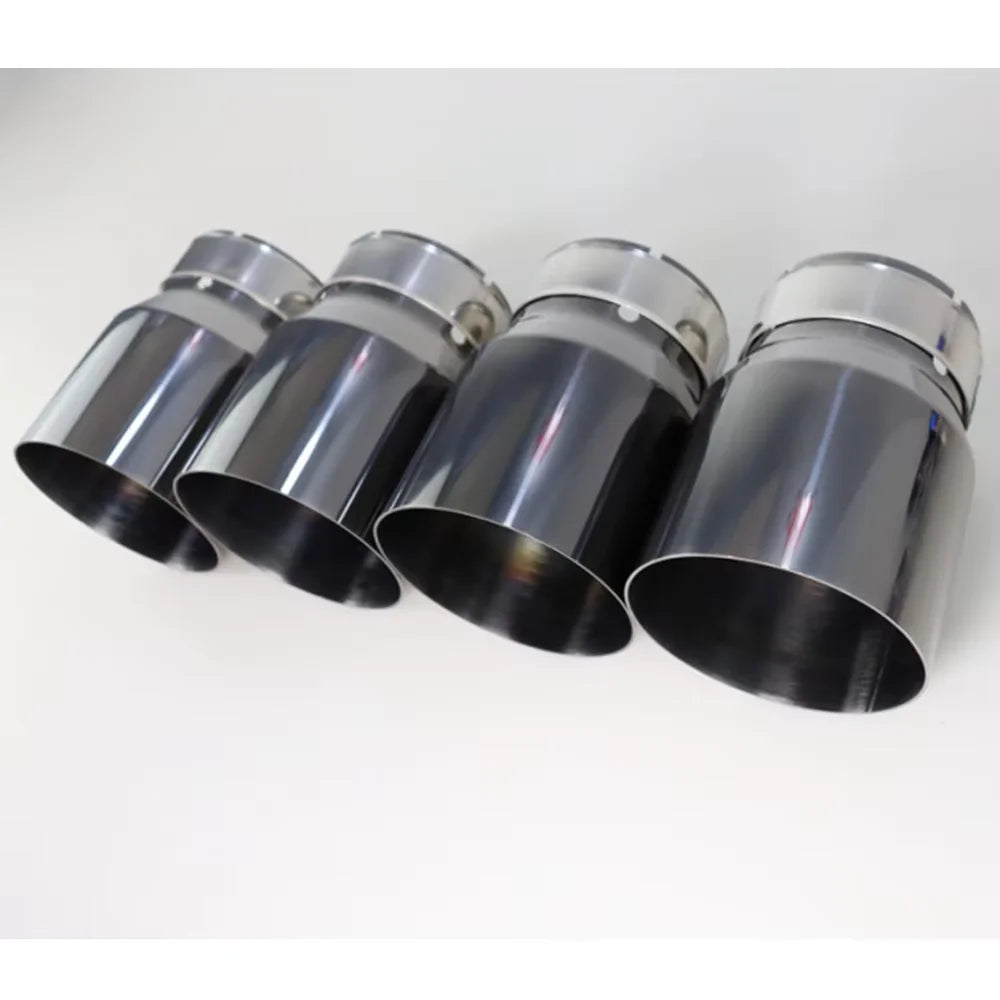 4 Pieces Stainless Steel Exhaust Tips For BMW F87 M2 F80 M3 F82 F83 M4 Direct Fi for BMW F82 F87 F83 - Automotive LED Li