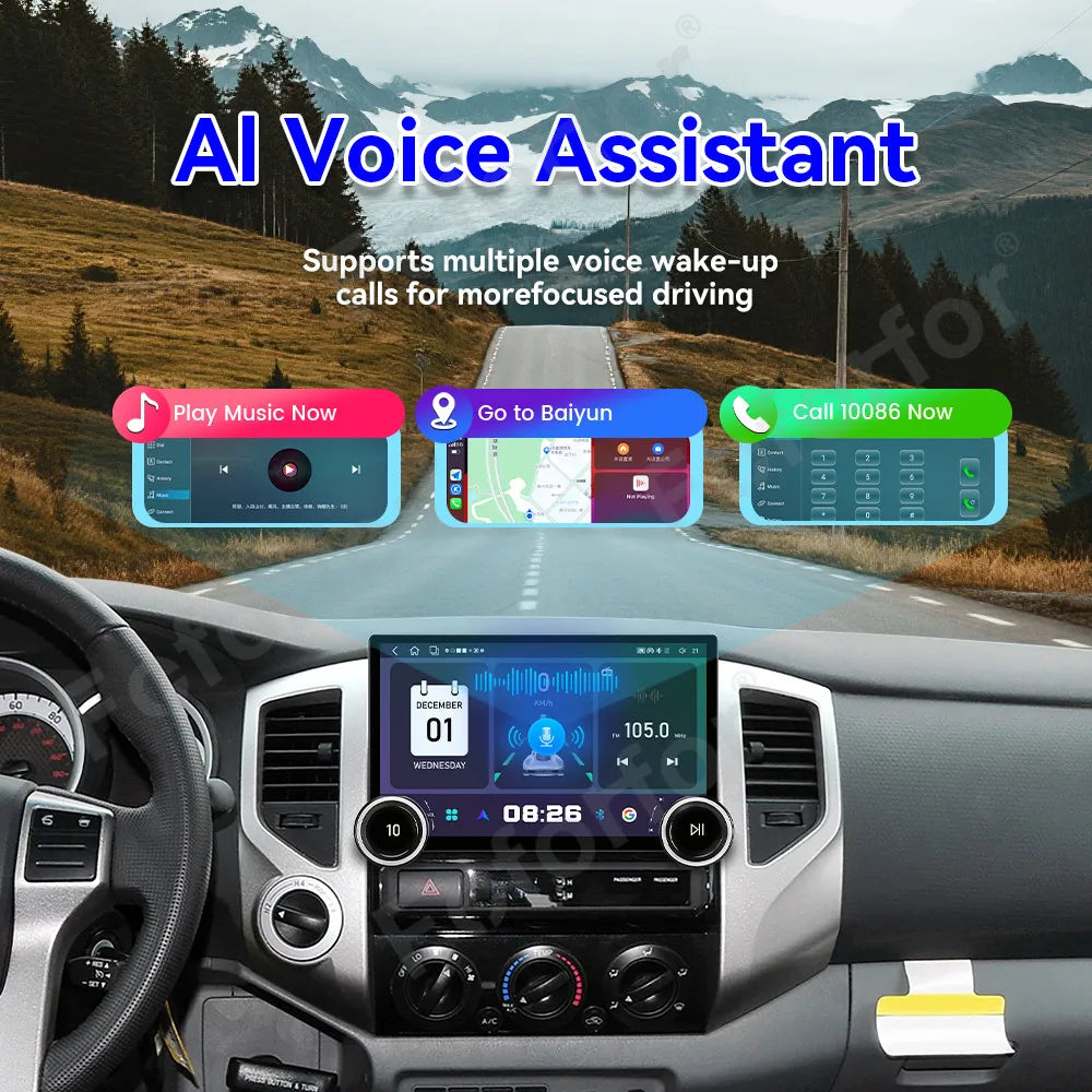 Modern HD Touch Screen Car Stereo Android 15 11.5 Inch Wireless CarPlay GPS Navi Multimedi