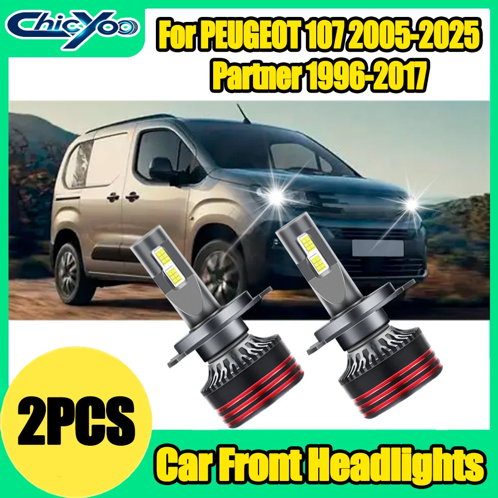 2X 6000K White H7 LED Car Headlights Plug and Play 150W 30000LM Auto Headlamps Bulbs For P