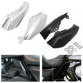 Motorcycle Black/Chrome Mid-Frame Air Heat Deflector Fairing For Harley Touring Electra Glide St - Automotive LED Light