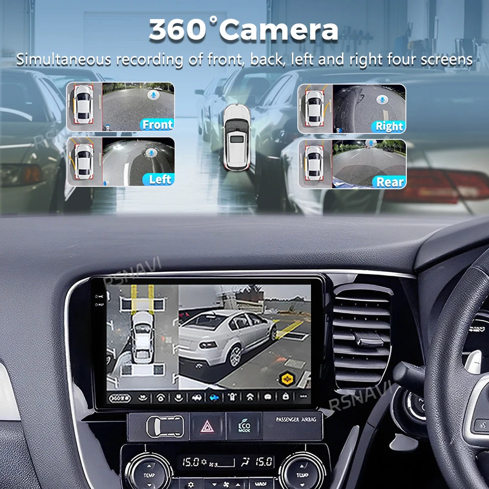 Qualcomm Android 16 For Mitsubishi Outlander 3 2012-2018 2K QLED Stereo Car Radio Multimed