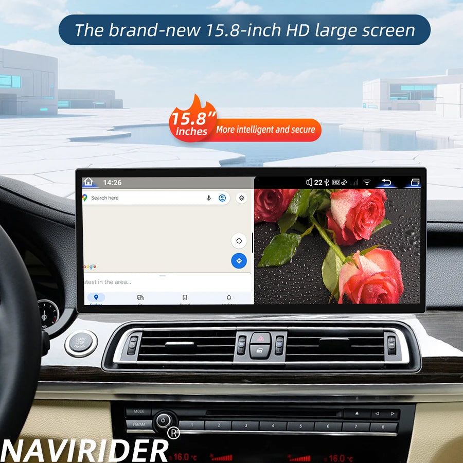 Car Radio 15.8inch Android 15 For BMW 7 Series 2013-2017 NBT Video Player Auto Multimedia  | AUTOKITSHOP