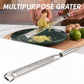 Double Sided Stainless Steel Cheese Grater Lemon Zester Garlic Ginger Shredder Slicer Non-slip H - Automotive LED Light