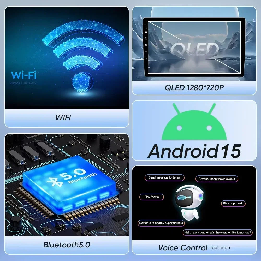 Car Radio For Skoda Fabia 3 III 2015 2016 2017 2018 2019 Auto Multimidia Video Player QLED