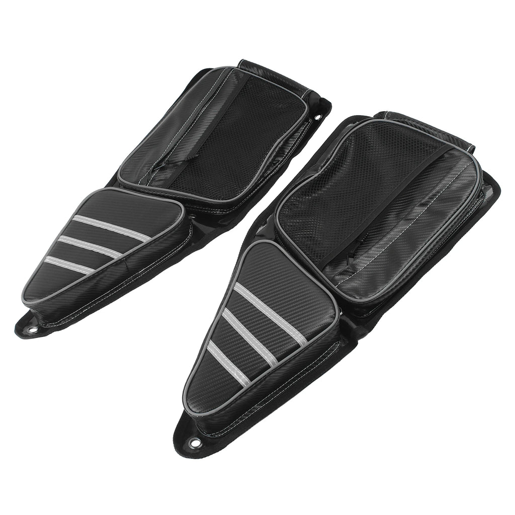 Heavy Duty Black Front Side Door Storage Knee Pad Bag for UTV Polaris RZR XP 1000 900 S Left & R - Automotive LED Light