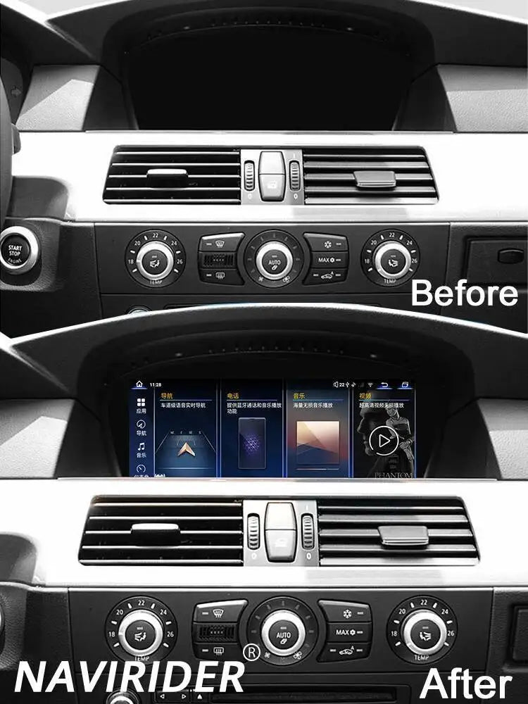 Stereo DSP Android 14 GPS For Bmw 5 3 Series E60 E61 E63 E90 E91 E92 E93 Car Multimedia Pl