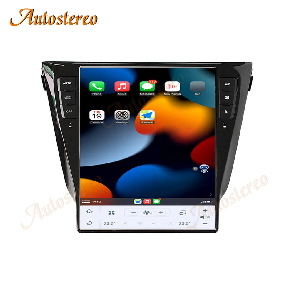 Vertical Screen Android Carplay For Nissan Qashqai 2013-2020 Tesla Style Car GPS Navigatio