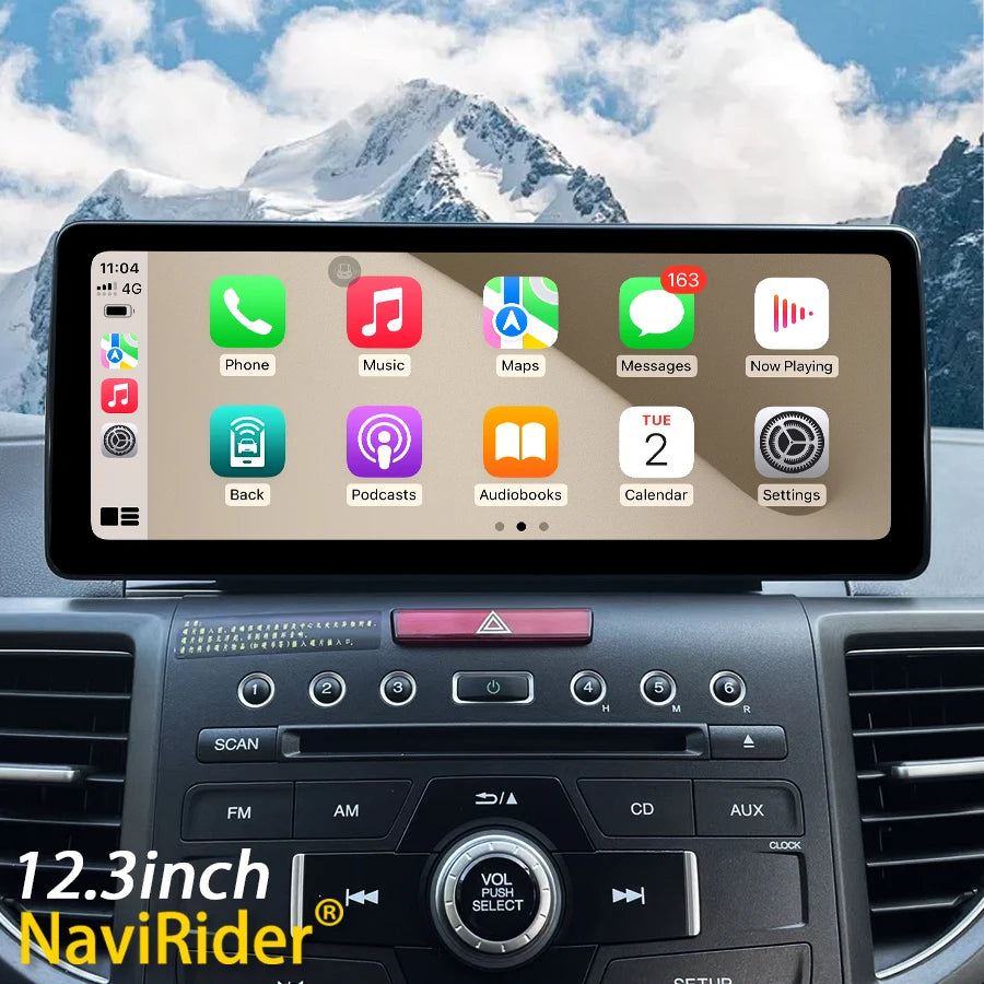 12.3inch Android 14 Screen For Honda CRV CR-V 2012-2016 Stereo Car Radio Multimedia Video