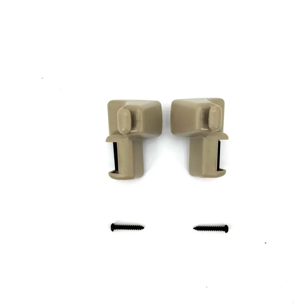 2x Beige Sun Visor Retainer Clip Clips For Land Rover Range Rover L322 2003-2012