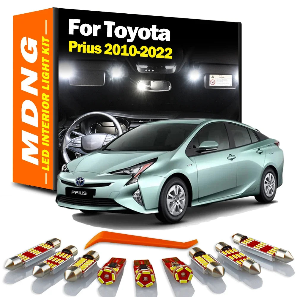 12-Piece LED Interior Light Kit for Toyota Prius - Canbus Error-Free Bulbs | AUTOKITSHOP
