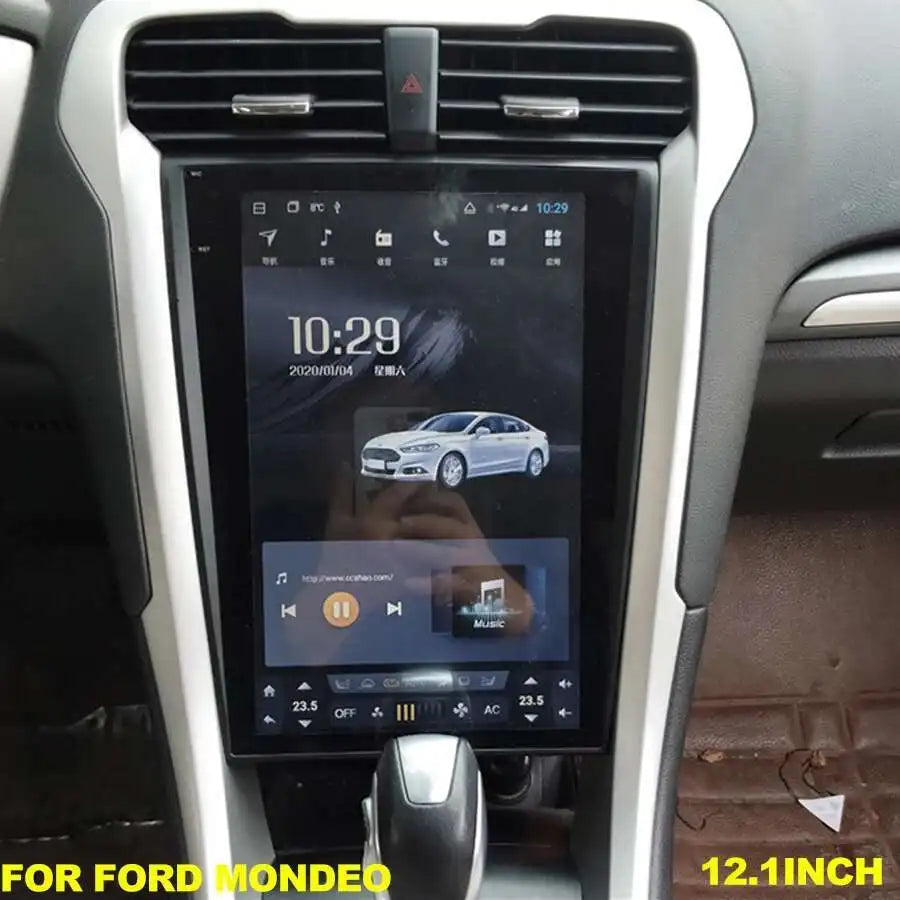 128GB 12.1Inch Vertical Screen Car Multimedia Video Player For Ford Mondeo 2013-2019 2din