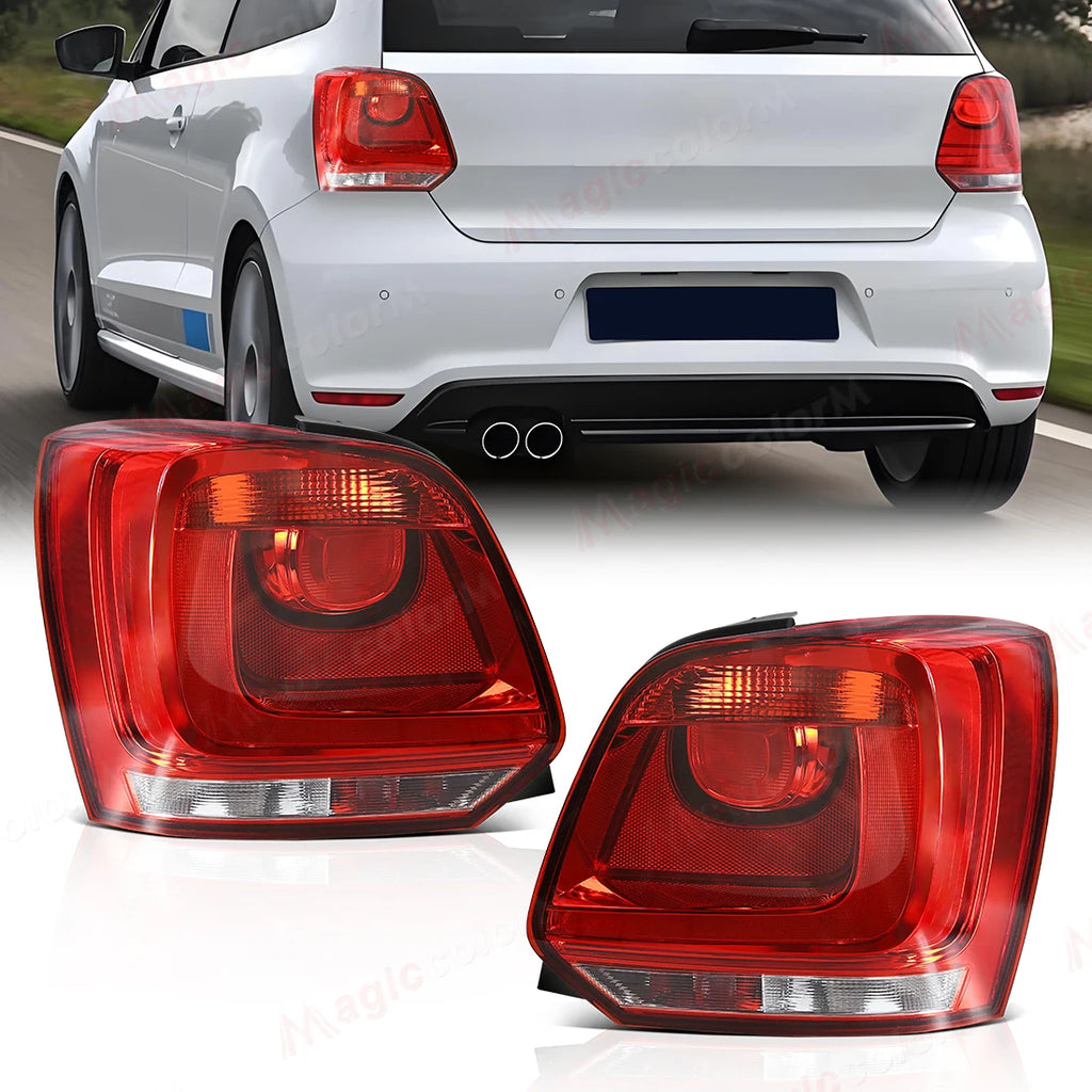 Taillights For Volkswagen VW Polo 6R 2009 2010 2011 2012 2013 2014 Brake Rear Tail Lights  | AUTOKITSHOP