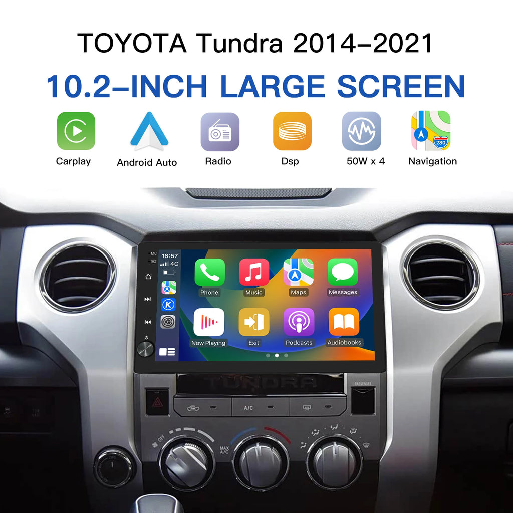 Carabc 10.2''Android 13 Car Stereo Wireless CarPlay Android Auto Car Radio Screen Upgrade