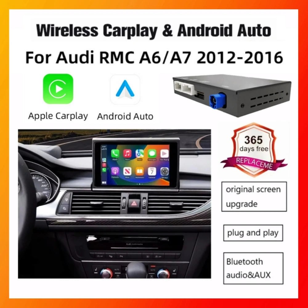 ANYFAR Wireless Carplay Android Auto Interface Retrofit Kits For Audi A6 C7 A7 2012-2016 R | AUTOKITSHOP