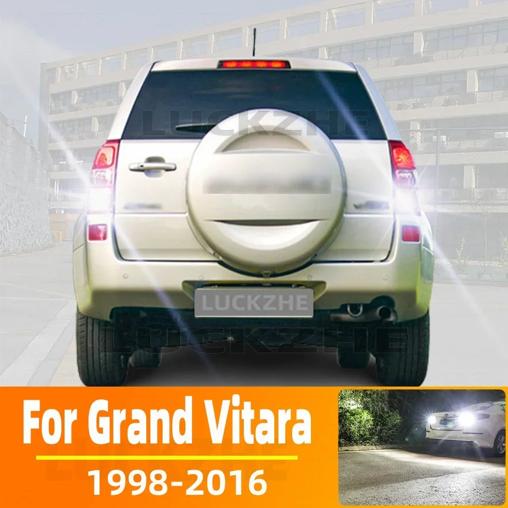 2-Piece LED Interior Light Kit for Suzuki Grand Vitara Accessories 1998-2015 - Canbus Dome Map Door Trunk Bulbs | AUT...