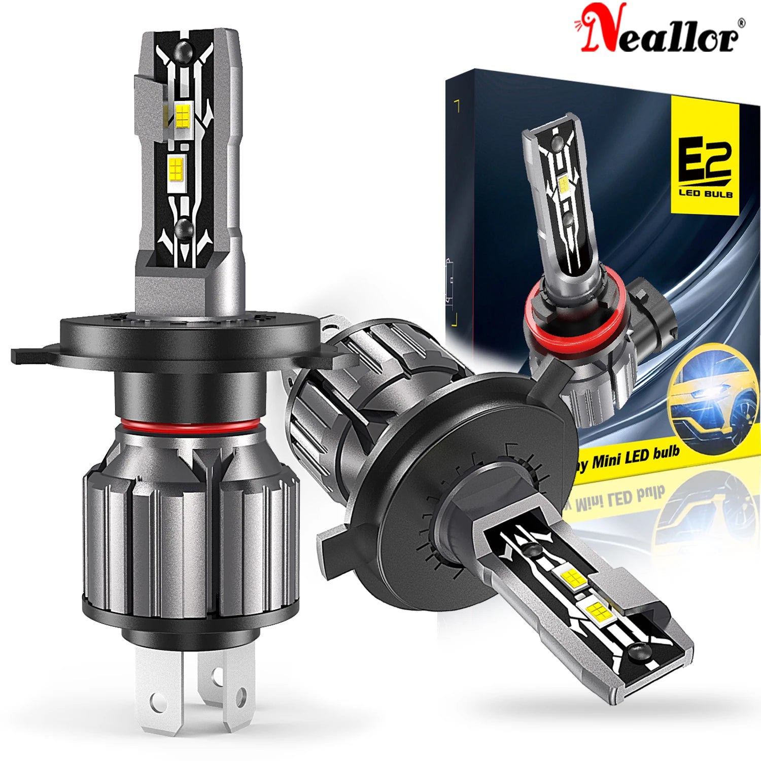 30000LM H4 H7 Canbus LED H8 H9 H11 9005 HB3 Hir2 9012 HB4 H10 Car Light Headlight Turbo Fo