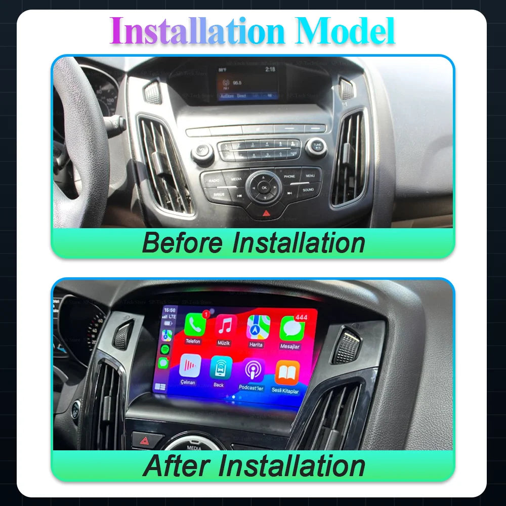 Android 16 Car Radio For Ford Focus 3 Mk 3 2011 2012 2013 2014 2015-2019 Multimedia Video  | AUTOKITSHOP