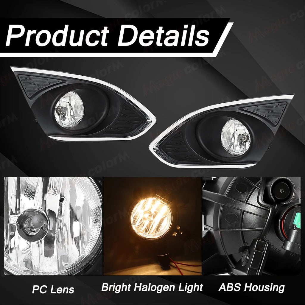 For Chevrolet Spark 2013-2015 Front Bumper Fog Lamp DRL Daytime Running Light Halogen Brig | AUTOKITSHOP