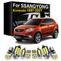 LED Interior Light Kit for Ssangyong Korando KJ C Sports 2001- 2011 - Canbus Dome Map Door Trunk Bulbs | AUTOKITSHOP