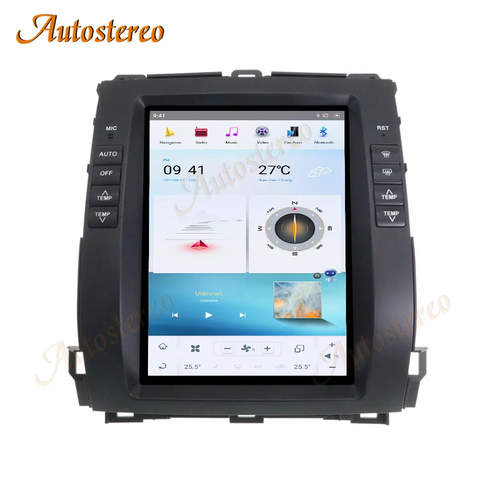 Carplay Car Auto Stereo For Lexus GX470 2003-2009 Tesla Screen Android 13 Car GPS Navigati
