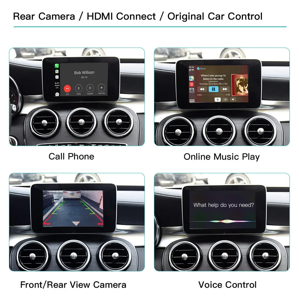 Wireless Carplay Android Auto Adapter for Mercedes Benz NTG5.0 GLC CLA GLA GLE A B E C Cla