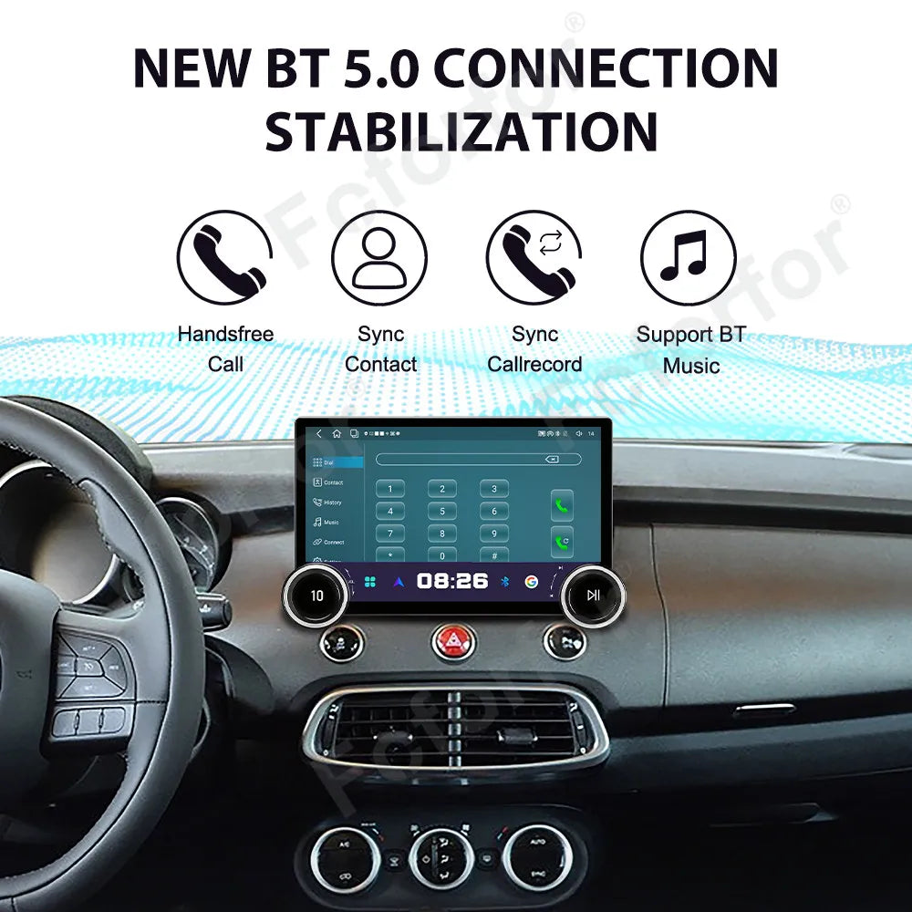HD Large Touch Screen 11.5 Inch Android 15 Car Stereo Wireless CarPlay GPS Multimedia Navi