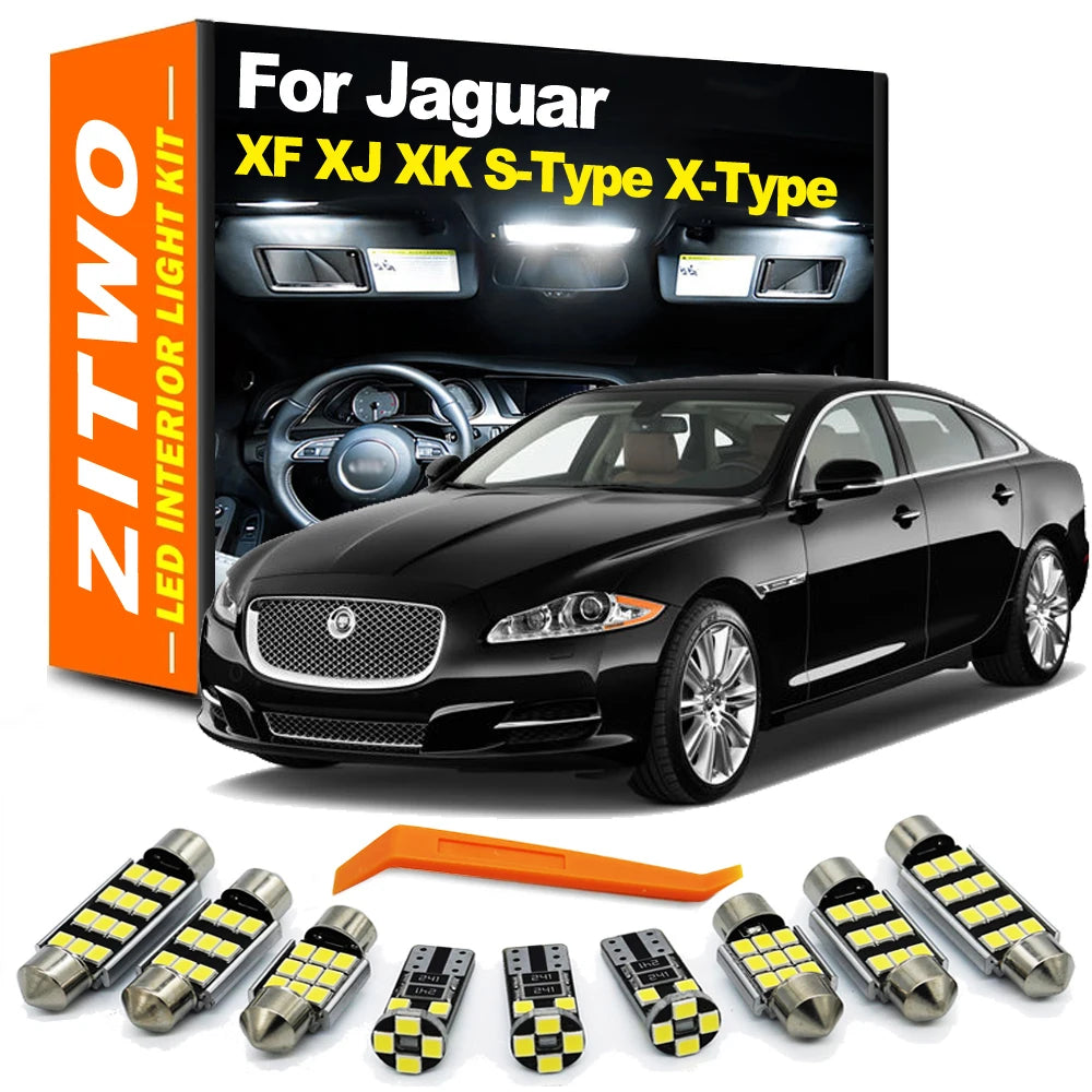 ZITWO LED Interior Light Kit For Jaguar XF XFR XJ XJ6 XJ8 XJ12 XJR XJL XK XK8 XKR X150 X250 X350 X351 S-Type X-Type X204 X206