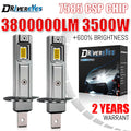 3800000LM 3500W H1 LED Headlight 3000K 6000K 1:1 Fanless Mini Car Headlamp Plug&Play 16PCS