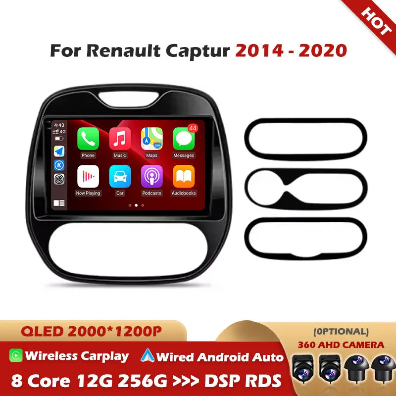 Android 16 Car Radio For Renault Captur CLIO Samsung QM3 2014 - 2020 Kaptur Car Multimedia