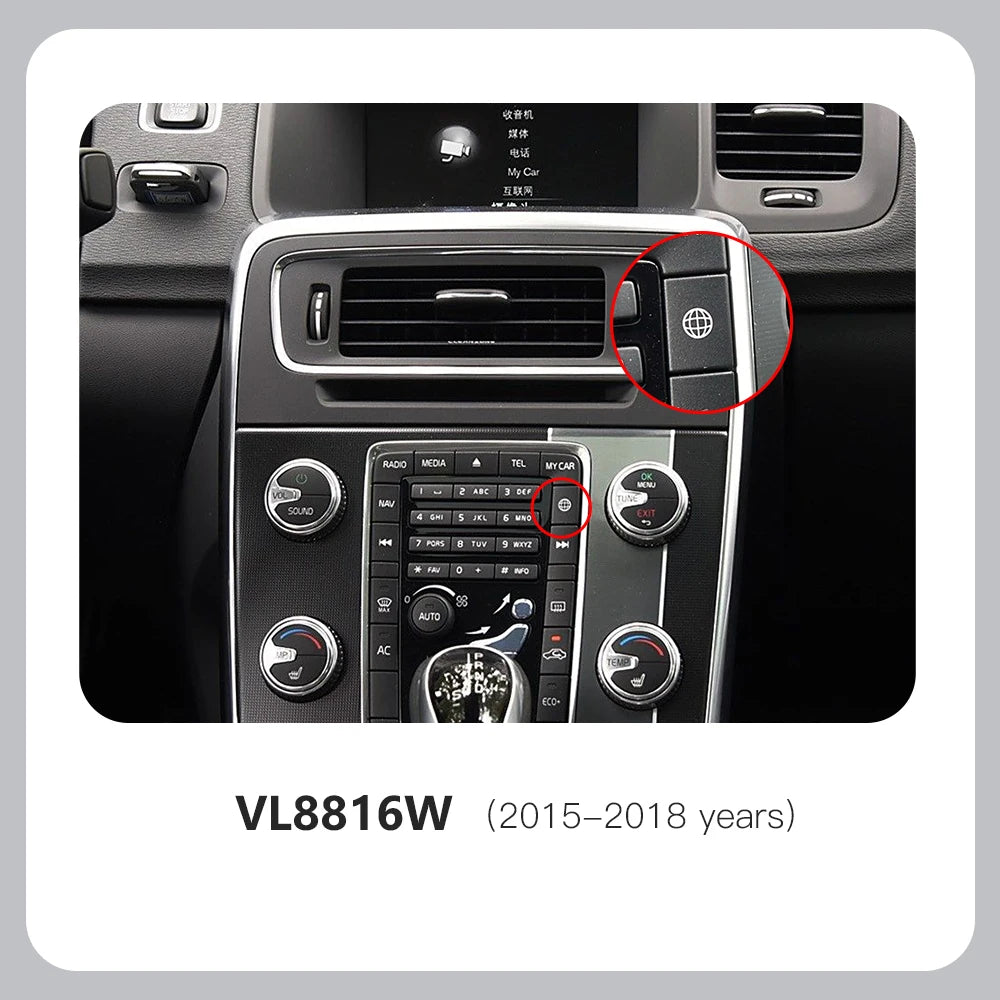 Wireless Carplay Android Auto Module For Volvo S60 XC60 V60 V40 2015-2018 Decoder Box Navi | AUTOKITSHOP