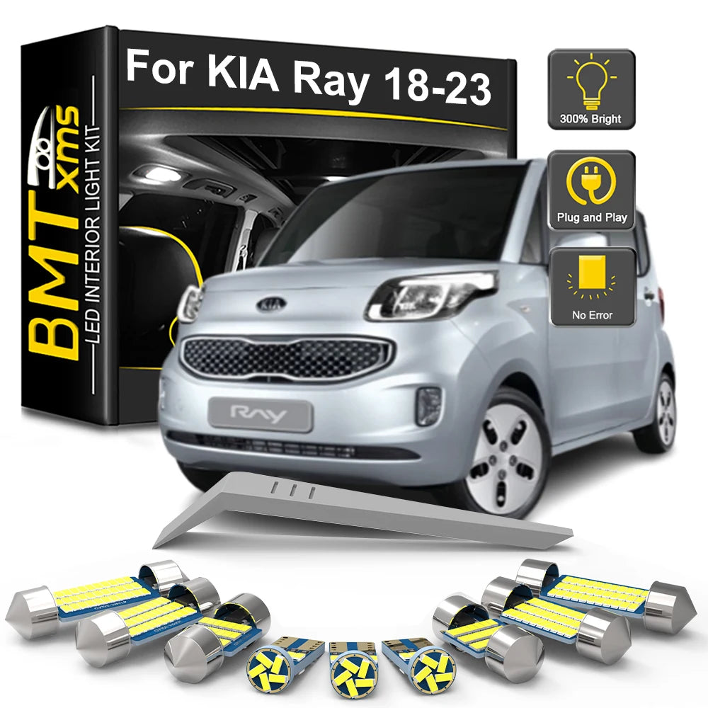 10-Piece LED Interior Light Kit for KIA Ray - Canbus Error-Free Bulbs | AUTOKITSHOP