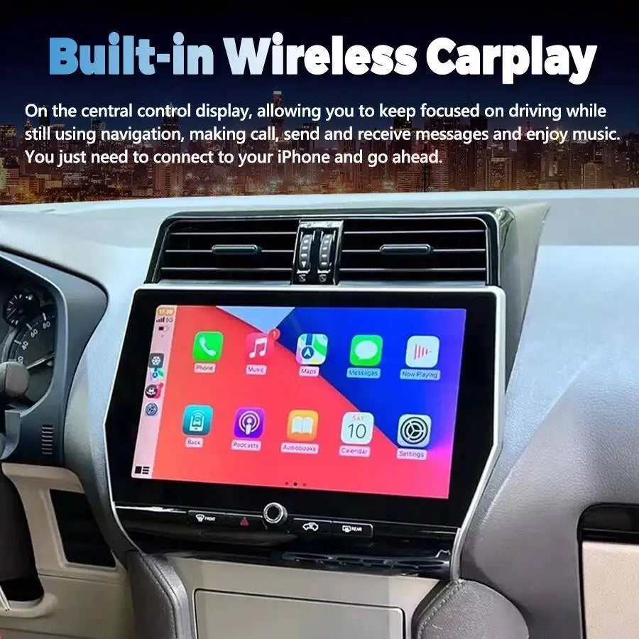 Car Multimedia Player Navigation For Toyota Land Cruiser Prado 150 LC150 2010-2022 Stereo