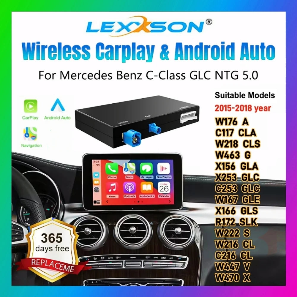 Upgrade Wireless Carplay Suitable For Mercedes Benz C Class GLC W205 V Class W447 NTG5.0 B | AUTOKITSHOP