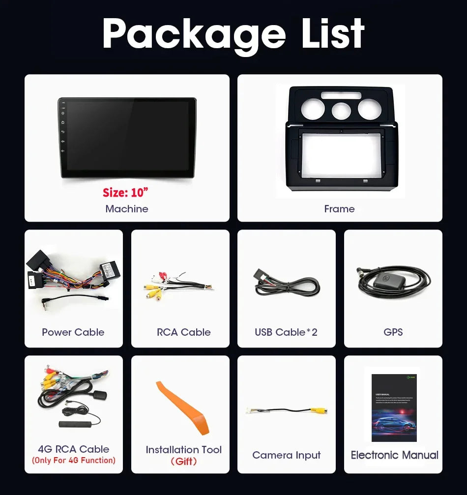 Android 14 For VW Volkswagen Caddy 3 2004-2010 Car Radio Multimedia Navigation GPS Wireles