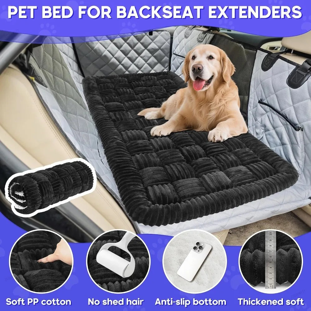 Anti Dirty Dog Car Seat Cover Waterproof Scratch Resistant Pet Back Seat Protector Non-Slip Pad  - Automotive LED Light