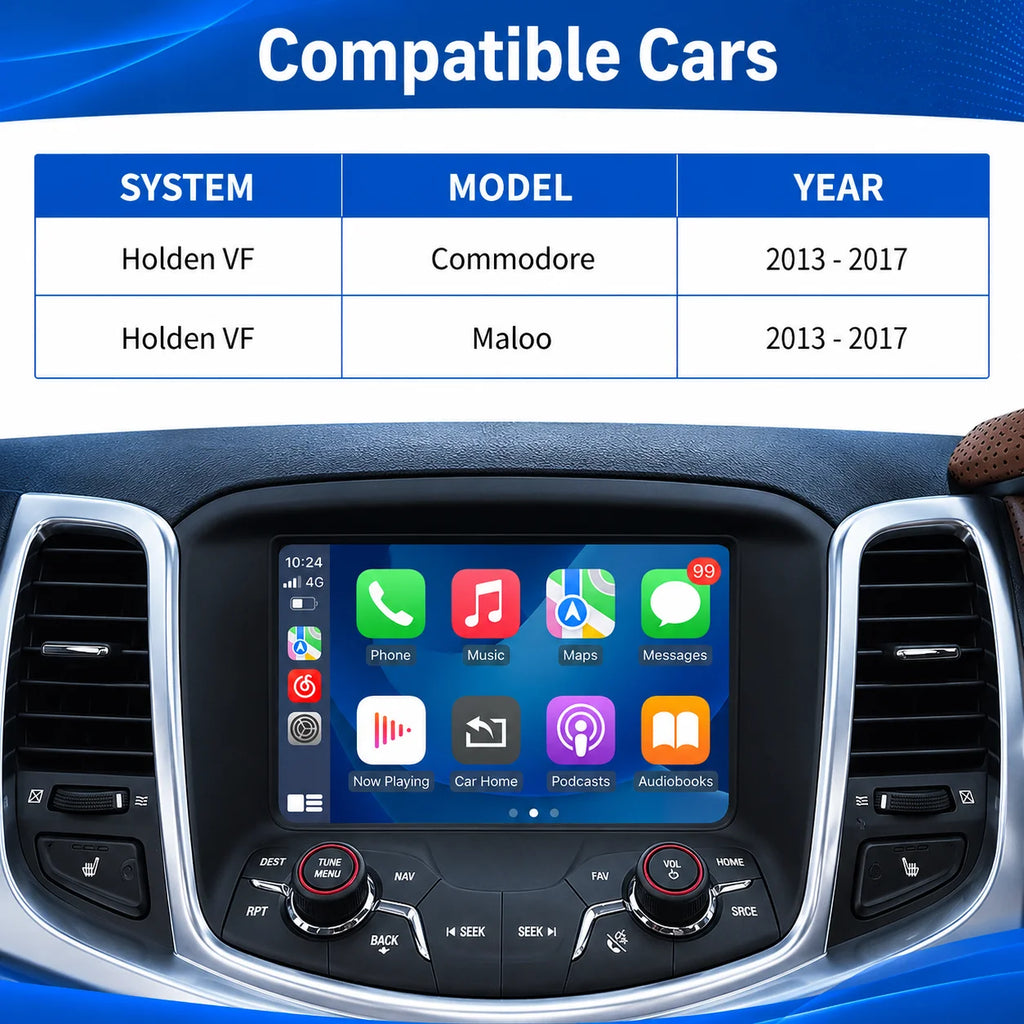 Wireless Carplay Android Auto For Holden Commodore/Maloo VF 2013-2017 Multimedia Head Unit