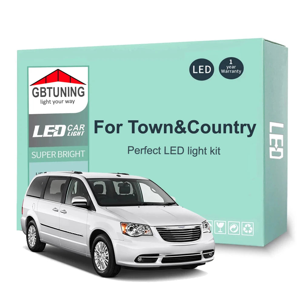 LED Interior Light Kit for Chrysler Town & Country 1991-2008 - Canbus Dome Map Door Trunk Bulbs | AUTOKITSHOP