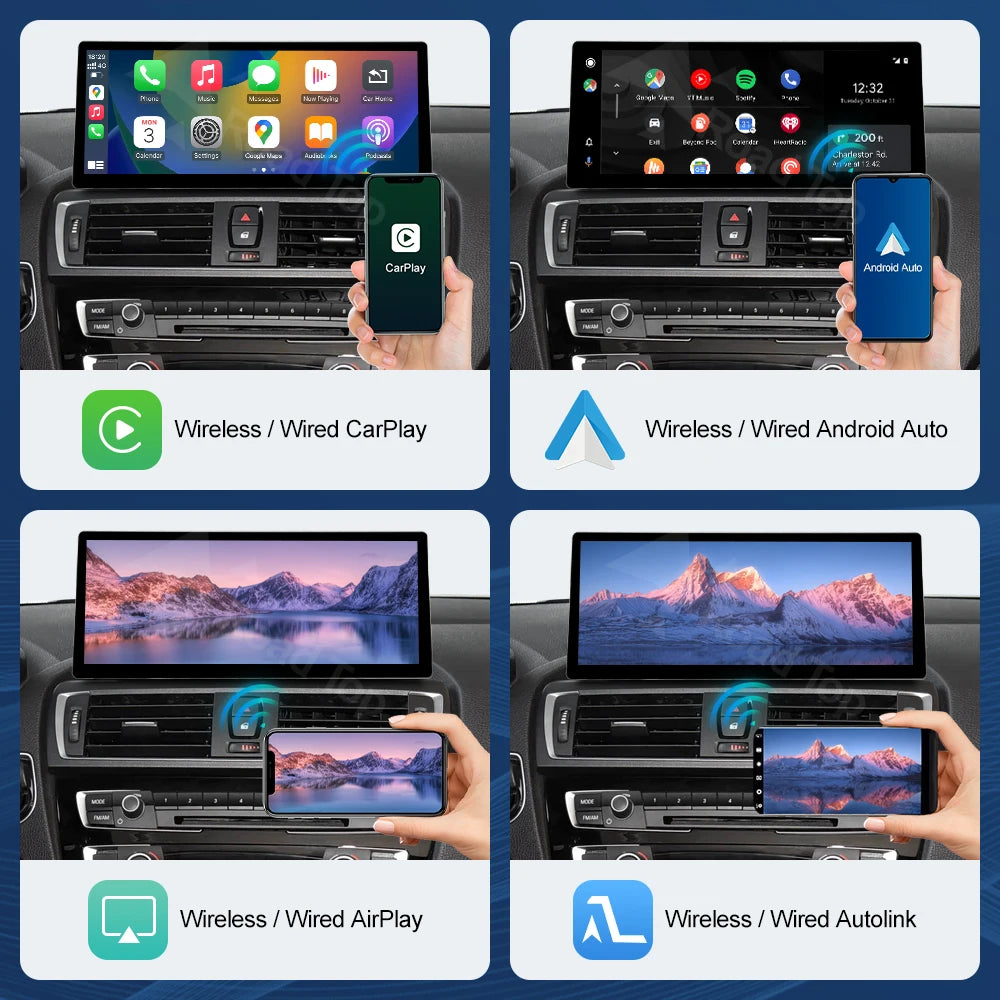 CN Touch Smart Screen For BMW NBT EVO F20/F21/F30/F31/F32/F33/F34/F36 Wireless CarPlay And | AUTOKITSHOP