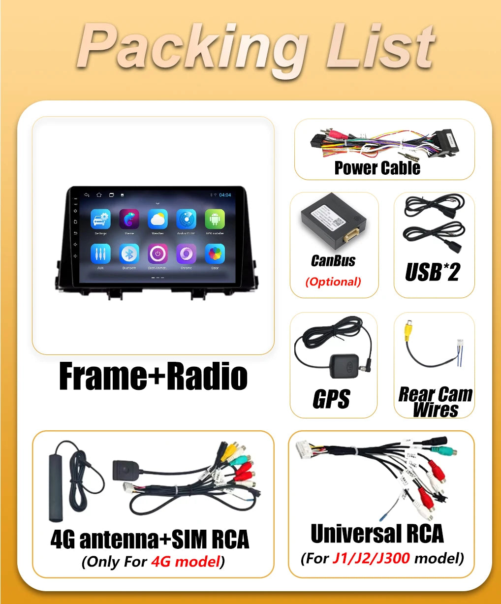 Android 16 Auto Carplay For KIA Morning 3 Picanto 2016 2017 2018 2019 2020 - 2023 Car Radi | AUTOKITSHOP