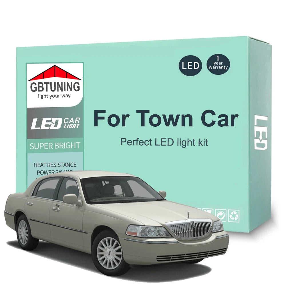 LED Interior Light Kit for Lincoln Town Car II III 1990-2006 - Canbus Dome Map Door Trunk Bulbs | AUTOKITSHOP