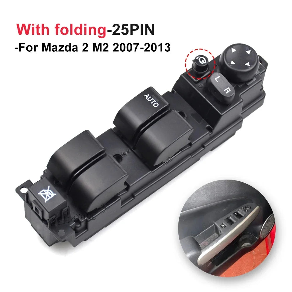 Driver Side Power Window Switch For Mazda 2 M2 2007-2013 DF73-66-350B Electric P for Mazda DF73 M2 2007-2013 - Automotiv