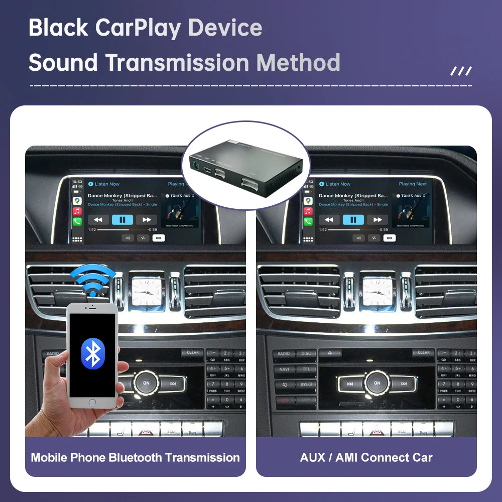 Wireless CarPlay for Mercedes Benz E Class W212 E Coupe C207 2012-2016 with Android Auto M
