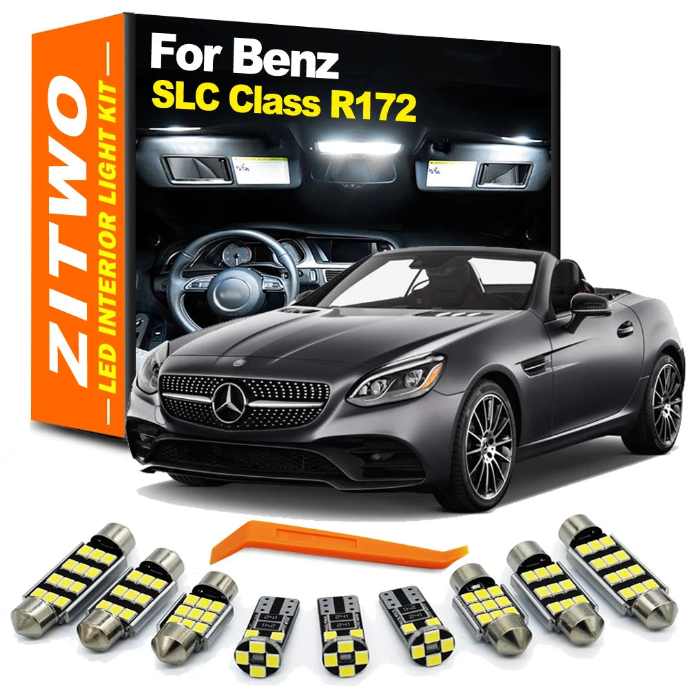 ZITWO 8Pcs LED Bulb Interior Light Kit For Mercedes Benz SLC Class R172 SLC180 SLC200 SLC250 SLC260 SLC300 2016 2017 2018 2019