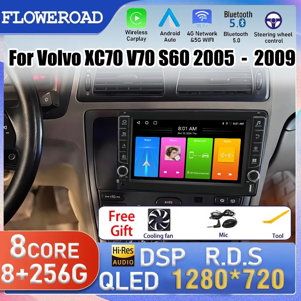 9 Inch Android 15 Carplay Car Radio Multimedia For Audi A6 1997-2004 Head Unit BT GPS vide | AUTOKITSHOP