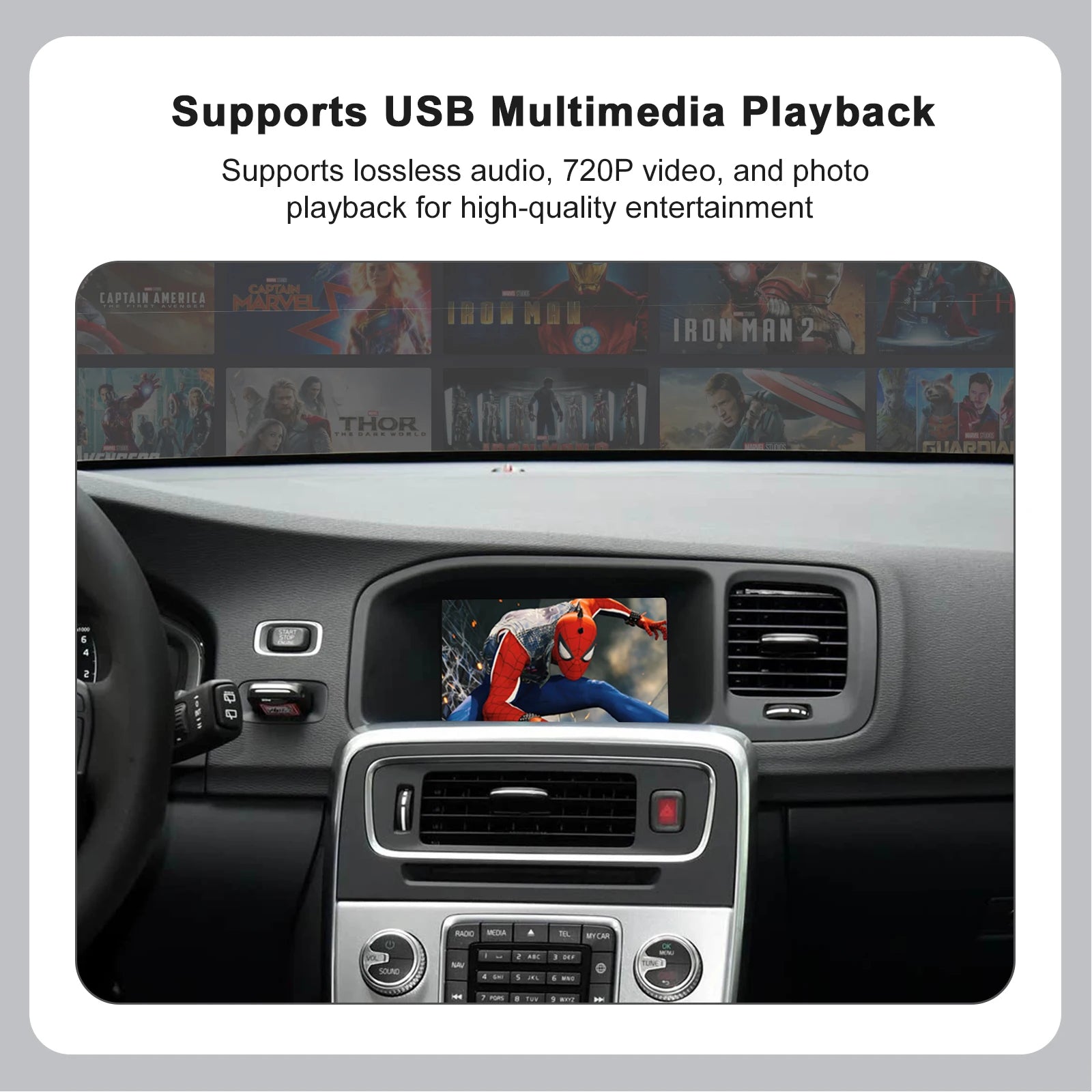 Wireless Carplay Android Auto Interface for Volvo XC60, S60, V40, V60 with Airplay Mirror  | AUTOKITSHOP